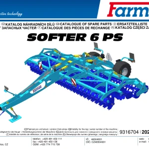 Farmet Softer 6 Ps 2020 Parts Manual