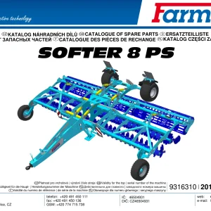 Farmet Softer 8 Ps 2017 Parts Manual