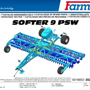 Farmet Softer 9 Psw 2020 Parts Manual