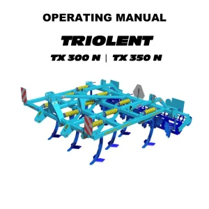 Farmet Triolent Tx300N Tx350N 2011 Operators Manual