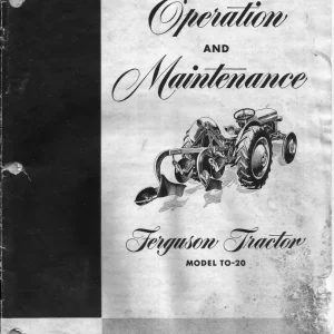 Massey Ferguson Ferguson To20 Operators Manual