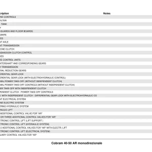 Ferrari Cobram 40 50 Ar Parts Manual