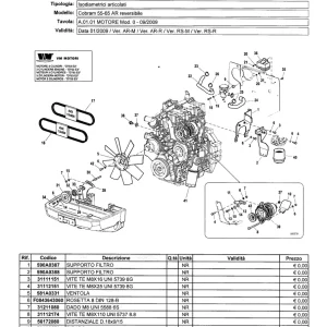 Ferrari Cobram 55 65 Ar 2009 Parts Manual