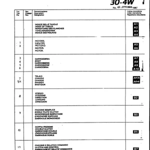 Ferrari 30 4W Parts Manual