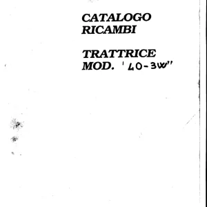 Ferrari 40 3W 1987 Parts Manual