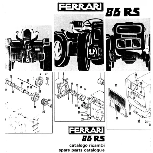 Ferrari 86Rs Parts Manual
