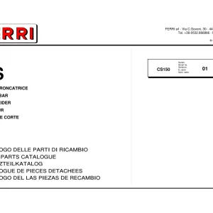 Ferri Cs150 Parts Manual