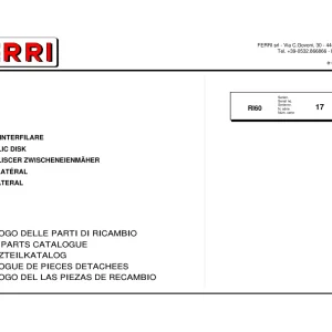 Ferri Ri60 Parts Manual