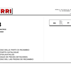 Ferri Sb4 Parts Manual