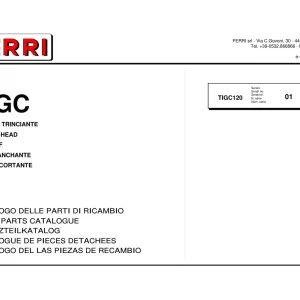 Ferri Tigc120 Parts Manual