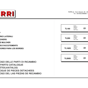 Ferri Tl160 Tl200 Parts Manual
