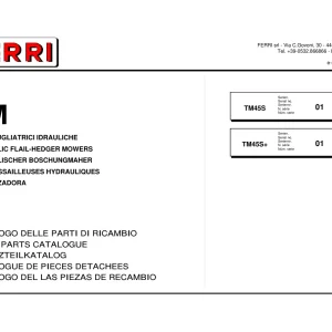 Ferri Tm45S Parts Manual
