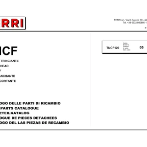 Ferri Tncf120 Parts Manual