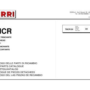 Ferri Tncr150 Parts Manual