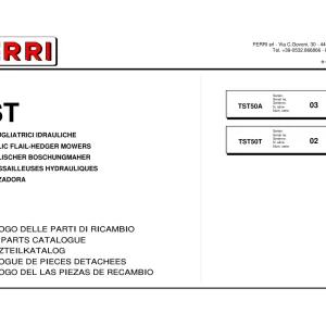 Ferri Tst50 Parts Manual