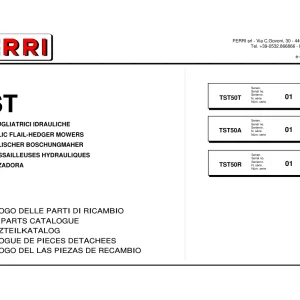 Ferri Tst50T Parts Manual