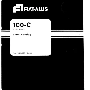 Fiat Allis 100C Parts Manual