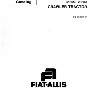 Fiat Allis 11B Parts Manual