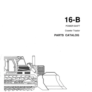 Fiat Allis 16B Powershift Parts Manual