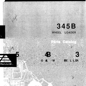 Fiat Allis 345B Wheel Parts Manual