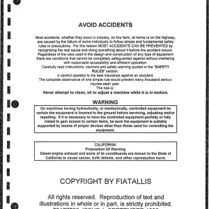 Fiat Allis Fx140 Parts Manual