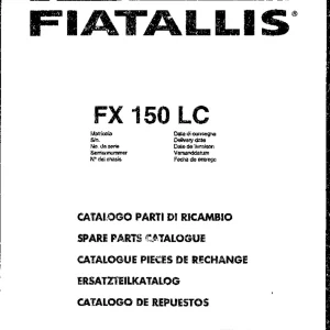 Fiat Allis Fx150Lc Parts Manual