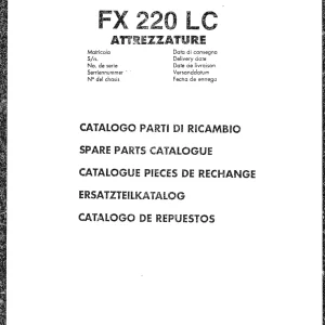 Fiat Allis Fx220 Parts Manual