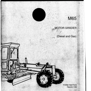 Fiat Allis M65 Parts Manual