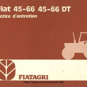 Fiat Trattori Fiat Fiatagri 45 66 Operator'S Operators Manual