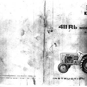 Fiat Trattori Fiat 411Rb 1961 Service Manual