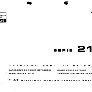 Fiat Trattori 215 Parts Manual