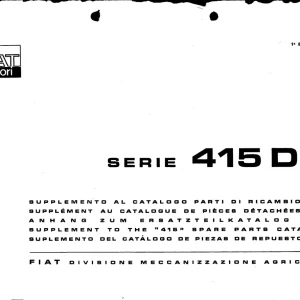 Fiat Trattori 415 Dt Parts Manual