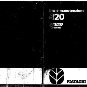 Fiat Trattori 420 Um Operators Manual