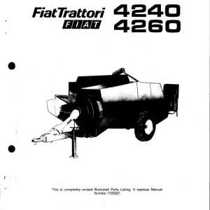 Fiat Trattori 4240 4260 Parts Manual