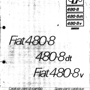 Fiat Trattori 480 8V Parts Manual