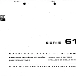 Fiat Trattori 615 Parts Manual