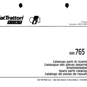 Fiat Trattori 765C Parts Manual