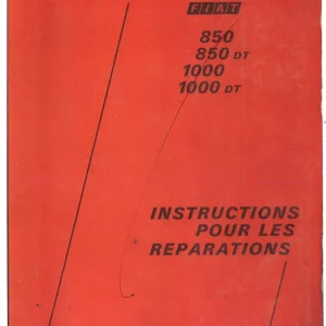 Fiat Trattori 850 1000 Service Manual