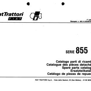 Fiat Trattori 855C Parts Manual