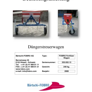 Fobro Wagon Parts Manual