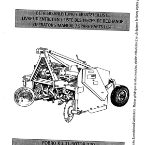 Fobro Kultirotor 220 Parts Manual