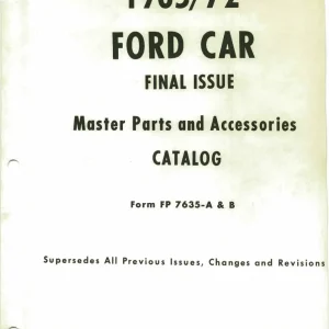 Ford 1965 1972 1972 Parts Manual