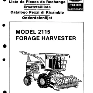 Ford Holland 2115 Parts Manual