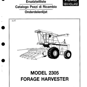 Ford Holland 2305 Parts Manual