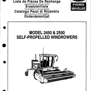 Ford Holland 2450 2550 Parts Manual