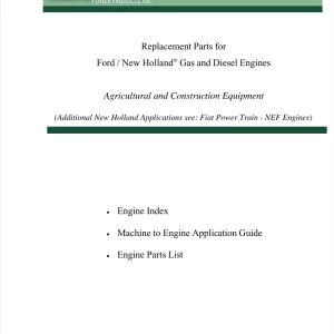 Ford Holland Parts Manual