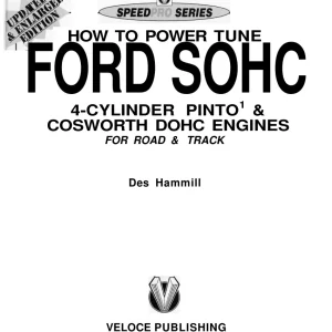 Ford Sohc 4 Cylinder Pinto Cosworth Dohc Service Manual