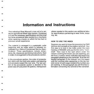 Ford 2000 3000 4000 2000 Service Manual