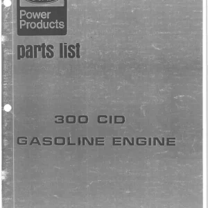 Ford 300 Cid Parts Manual