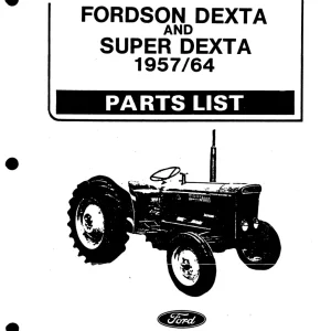Ford Dexta & Dexta 1957 1964 Parts Manual